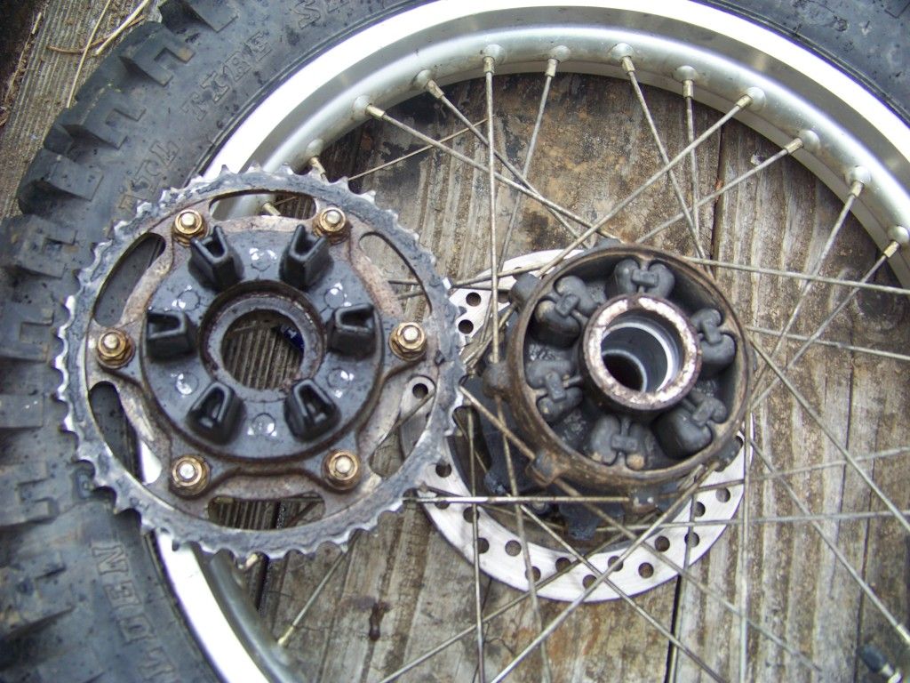 DIY XR250L rear wheel bearing replacement with pics. XR250/400