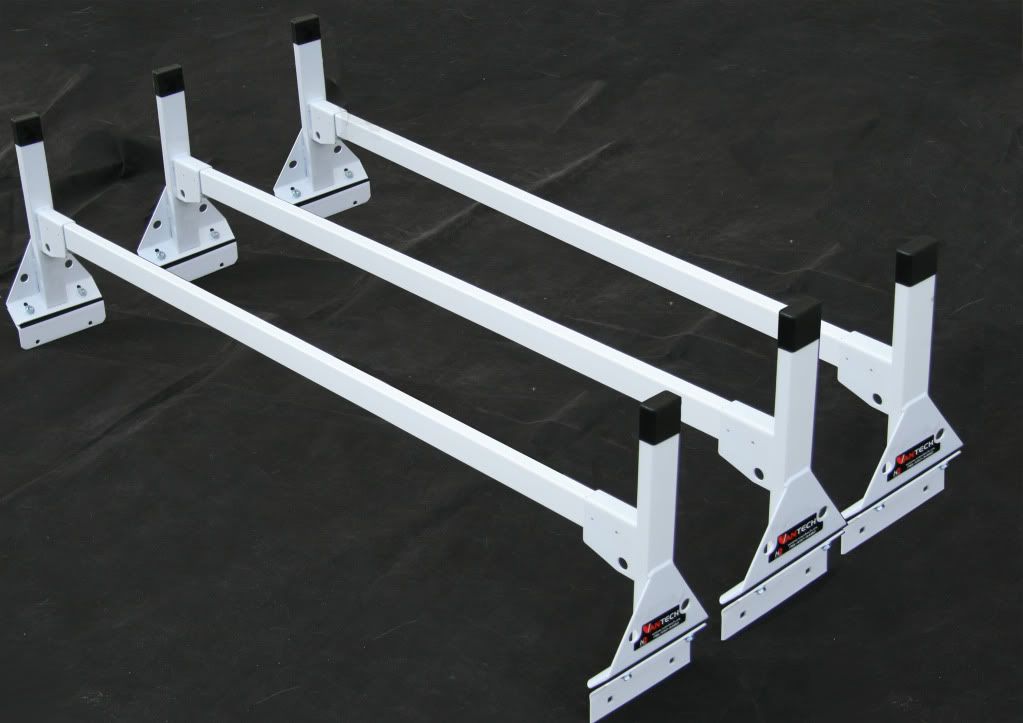 Cube/Box Truck / Enclosed Trailer 3pc White Side Mount Ladder Rack 96" 99" eBay