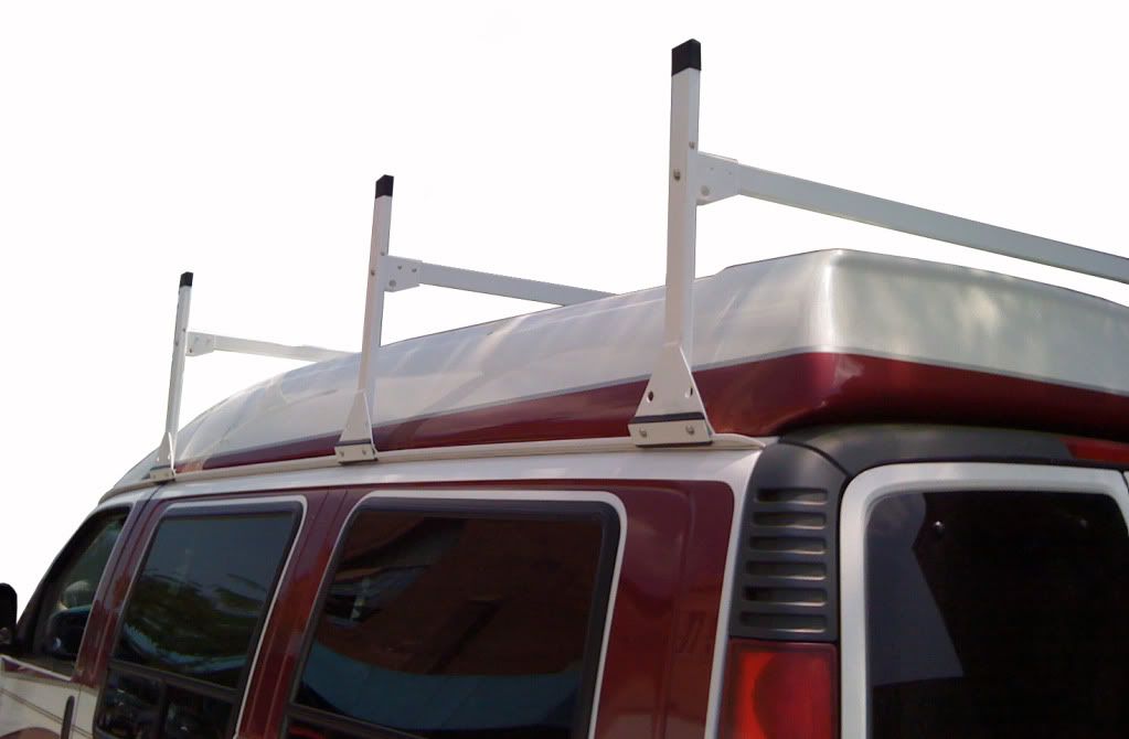 Custom Made (Aluminum) Conversion High Top Roof Van Rack Canoe Kayak