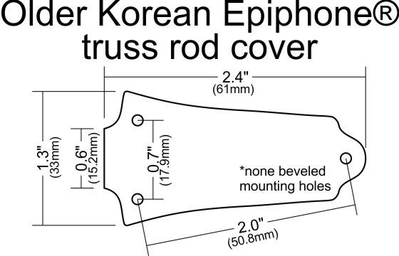 Truss rod covers fits Older Korean Epiphone guitars photo DS-903-EPI3dimensions_zpse7a2da17.jpg