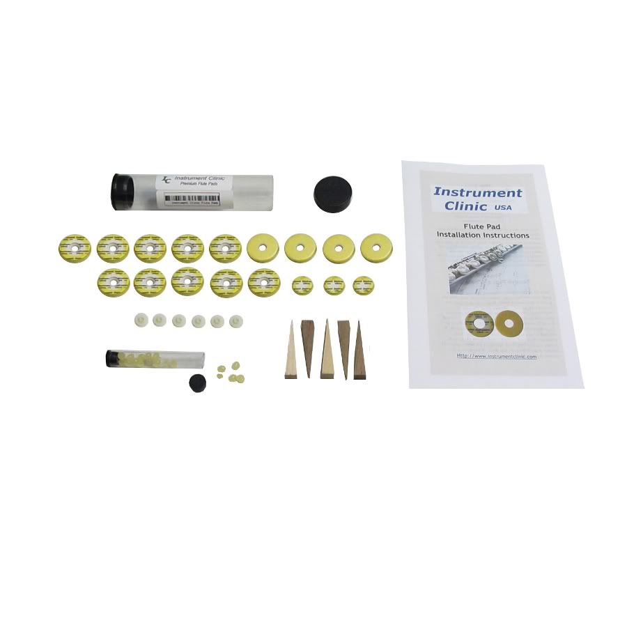 Flute Pad Kit for Bundy Flutes w/ Retainer Snaps and Instructions, Made