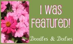 I was featured on Doodles & Doilies