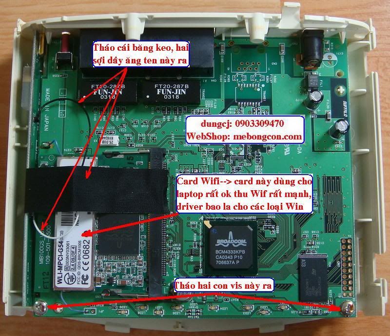 Dungcj hướng dẫn MOD ăng ten cho con Wifi Buffalo WLA-G54 (Vịt Bầu 4 lỗ LAN) - 3
