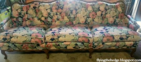 Annie Sloan Couch Makeover: Before