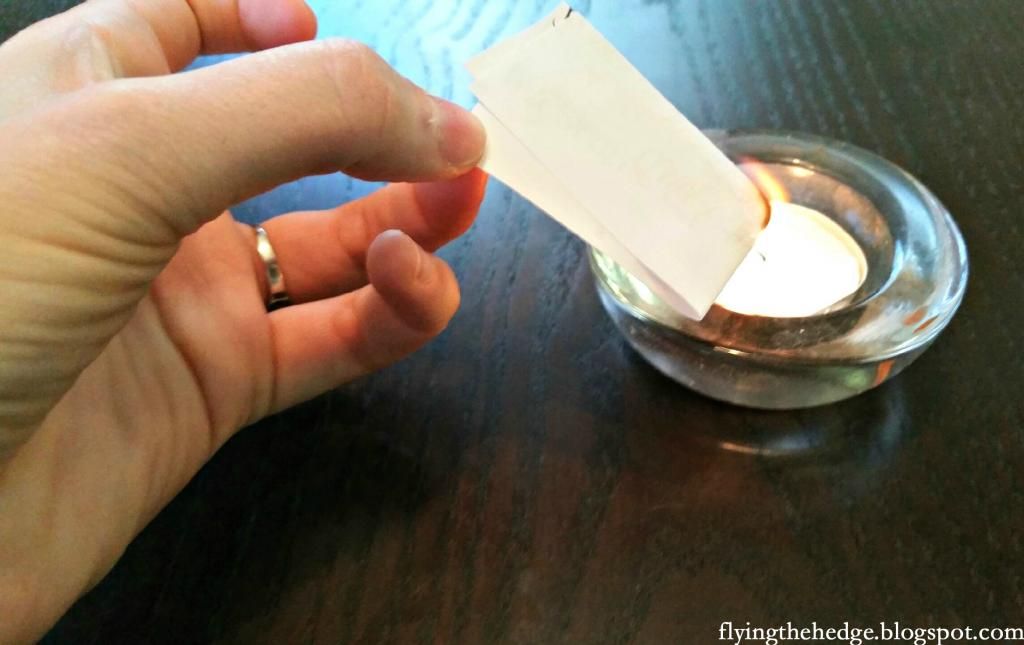Dispel Sadness Spell: Burning your sadness