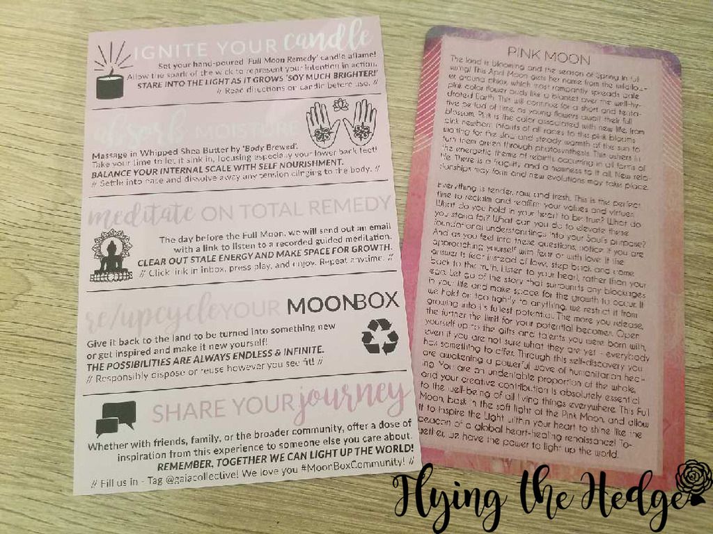 April Moon Box Review: Cards Back April Moon Box Review: Cards Back