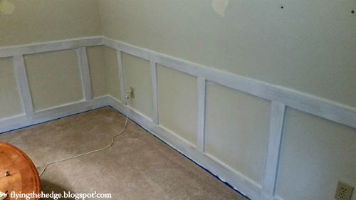 Living Room- Primed Board and Batten
