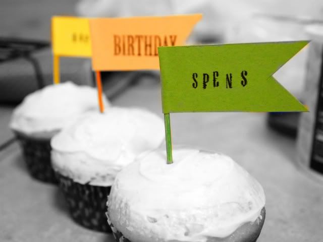 Spenser Birthday Cupcakes