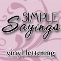 Simple Sayings Vinyl Lettering