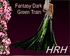 HRH dark green train matching my fantasy grills dark green dress