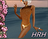 HRH Swimsuit Gold Glitter