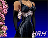 HRH Morticia black dress
