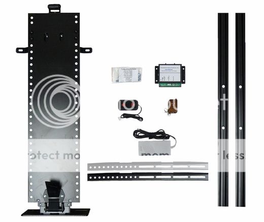 Whisper Lift Plasma Flat Screen TV Lift Mechanism Kit New and Improved 24V Motor