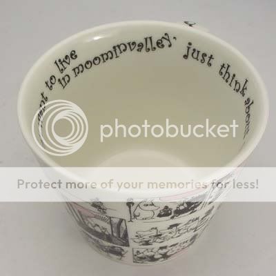 Moomin Valley Soup Mug Cup MONOCHROME Yamaka Japan  