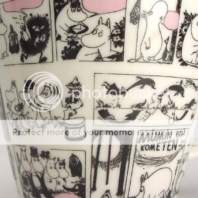 Moomin Valley Soup Mug Cup MONOCHROME Yamaka Japan  