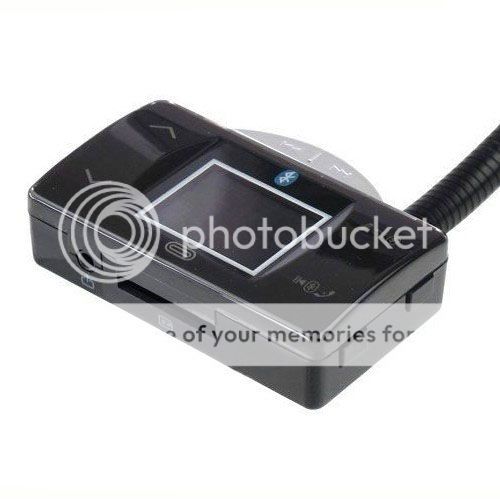 Bluetooth Handsfree Car Kit FM Transmitter  Player w Steering Wheel 