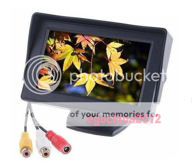 4 3" Car TFT LCD Mini Spy Monitor 4 Car CCTV Camera Car Rearview Cam