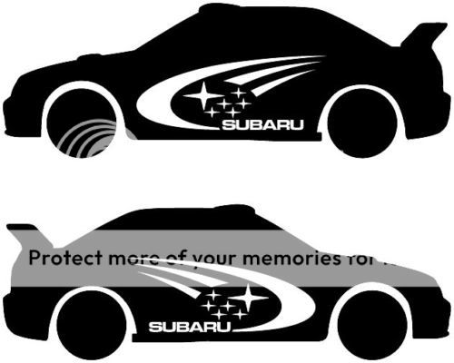 Subaru STI Impreza WRX Car Rally Graphic Decal Sticker