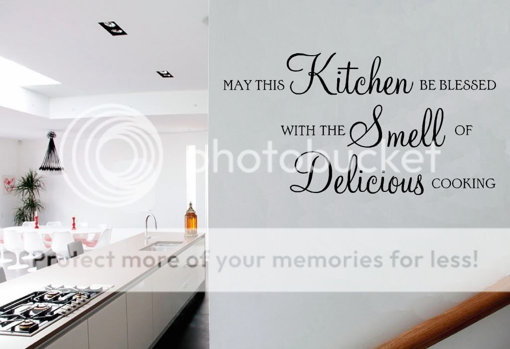 May This Kitchen Be Blessed Delicious Cooking Quote Vinyl Wall Art
