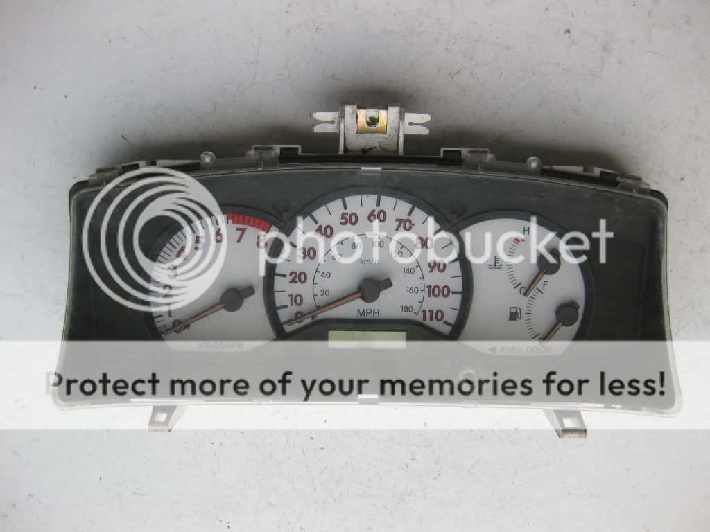 2004 2005 2006 2007 Toyota Corolla Instrument Cluster *White* Gauges 