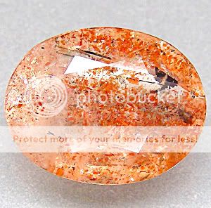 10 Ct.Amazing Oval Rainbow Flakes Orange Sunstone  