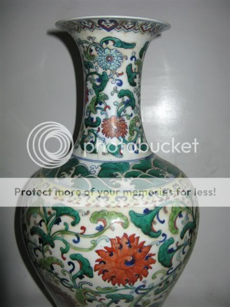 Chines antique eminent Dou cai porcelain flower vase free ship  