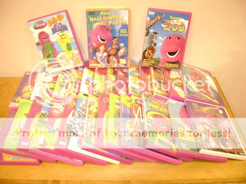 Lot 31 BARNEY DVDs Let's Go to the Beach Farm Zoo on Vacation Best ...