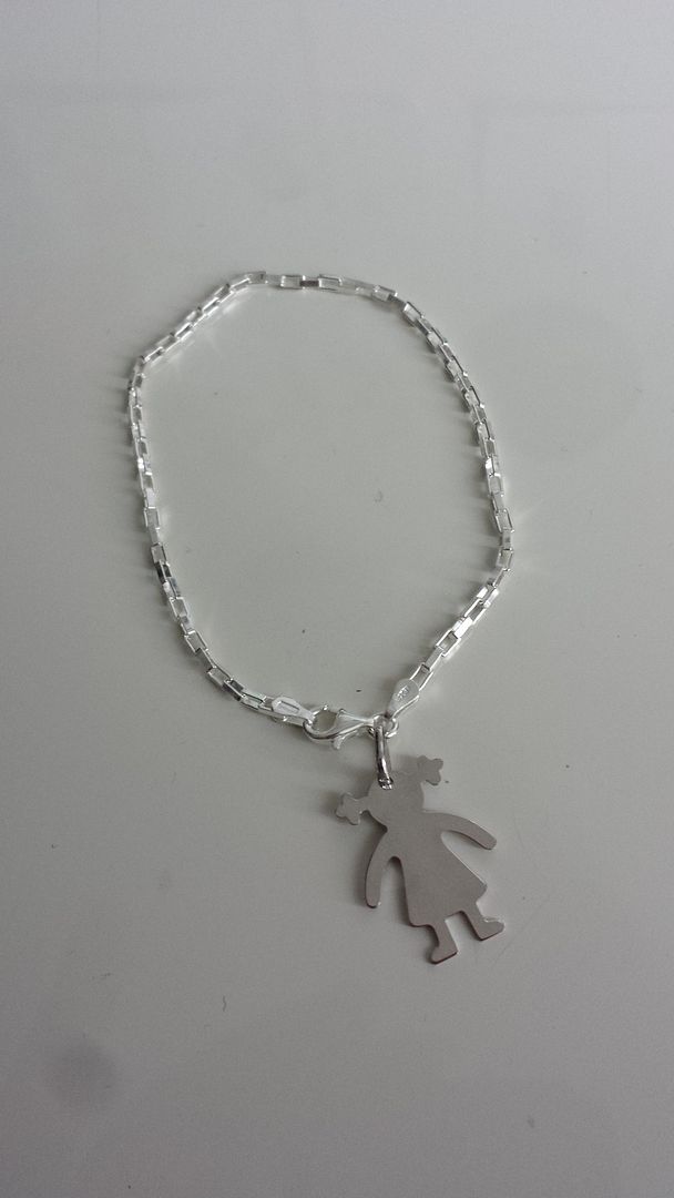 Bracciale Argento 925 Ciondolo Bimba Figlia Nascita Mamma Papa Incisione Gratis Ebay